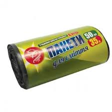 Пакети д/сміття 35 л х 30 шт. ЧОРНІ ЕКО С. HD